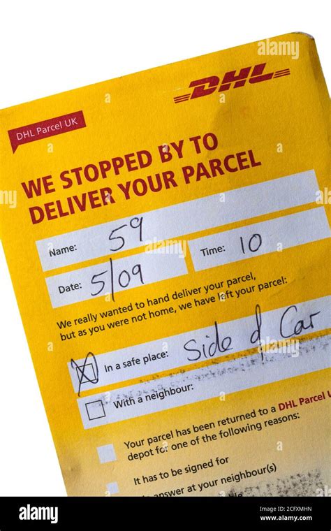 dhl paket nach großbritannien.